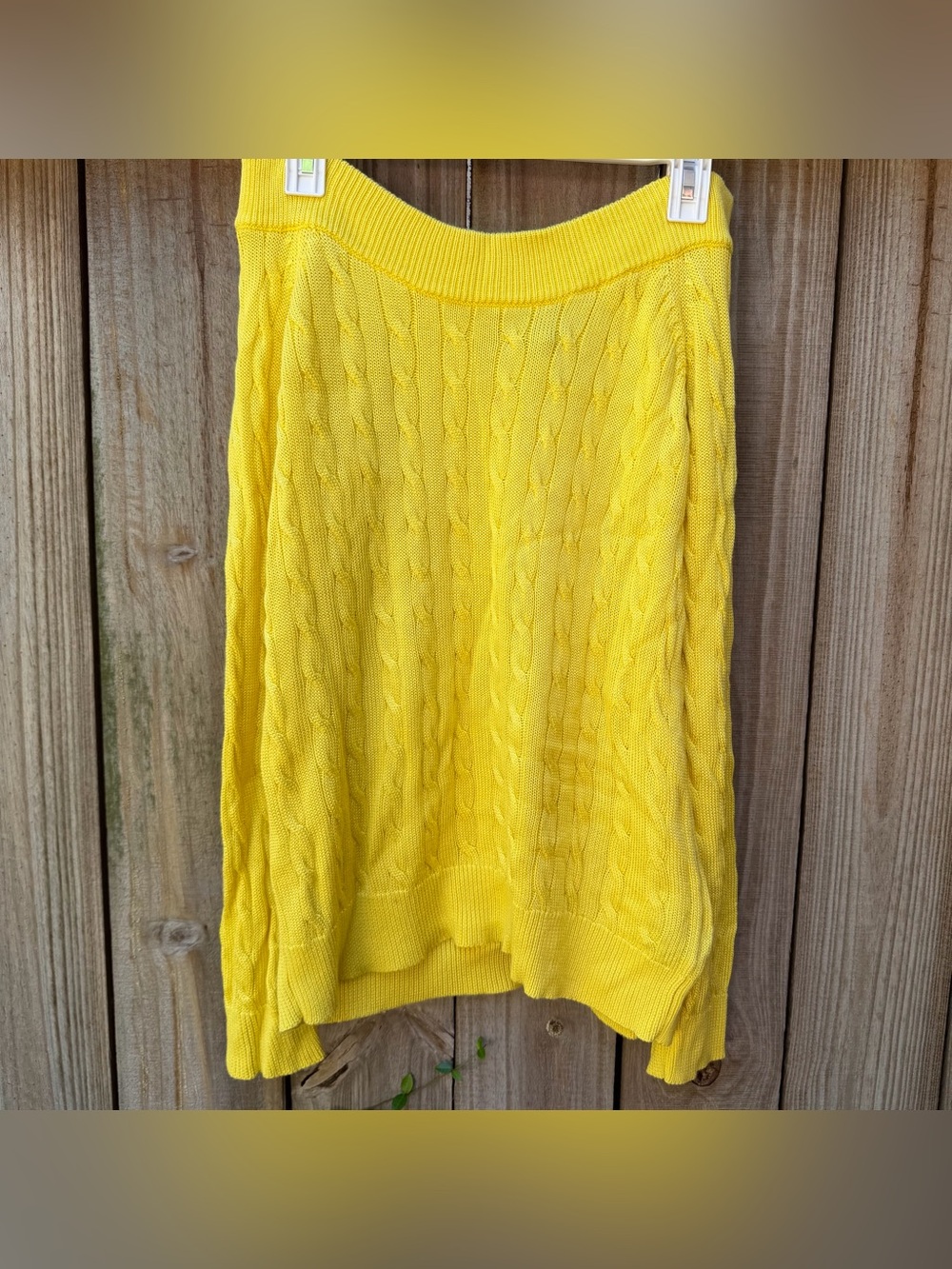 NWOT/Ralph Lauren off shoulder cable classic sweater women /large